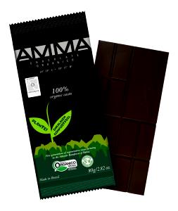Quantas calorias em 4 pedaços (20 g) Chocolate Orgânico 60%?