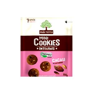 Quantas calorias em 4 unidades (30 g) Mini Cookies Integrais Cacau & Castanhas?