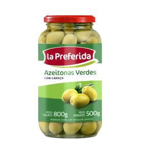 Quantas calorias em 5 unidades (20 g) Azeitonas Verdes com Caroço?