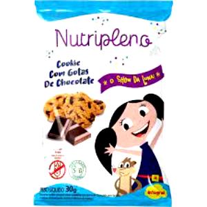 Quantas calorias em 5 unidades (30 g) Cookies Gotas de Chocolate?