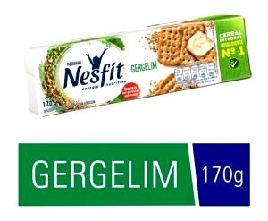 Quantas calorias em 8 biscoitos (30 g) Nesfit Gergelim?