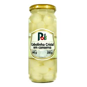 Quantas calorias em 9 unidades (50 g) Cebolinha Cristal em Conserva?